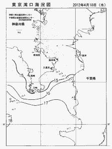 東京湾口海況図(2012/04/18)