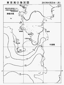 東京湾口海況図(2012/04/23)
