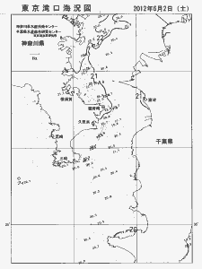 東京湾口海況図(2012/06/02)