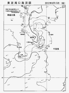 東京湾口海況図(2012/06/15)