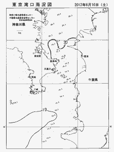 東京湾口海況図(2012/06/16)