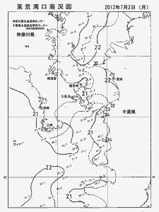 東京湾口海況図(2012/07/02)