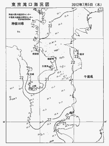 東京湾口海況図(2012/07/05)