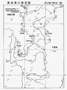 東京湾口海況図(2012/07/06)