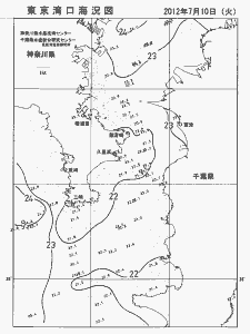 東京湾口海況図(2012/07/10)