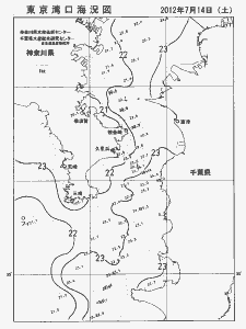 東京湾口海況図(2012/07/14)