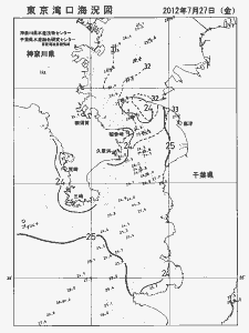 東京湾口海況図(2012/07/27)