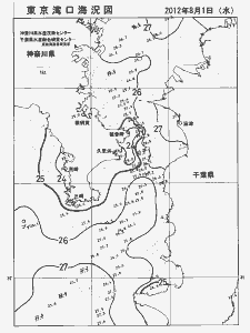 東京湾口海況図(2012/08/01)