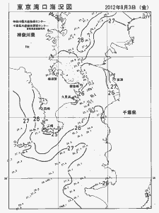 東京湾口海況図(2012/08/03)