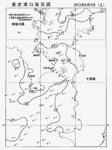 東京湾口海況図(2012/08/04)