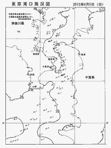 東京湾口海況図(2012/08/05)
