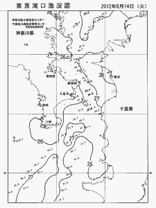 東京湾口海況図(2012/08/14)
