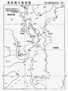 東京湾口海況図(2012/08/23)