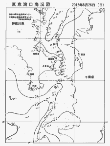 東京湾口海況図(2012/08/26)