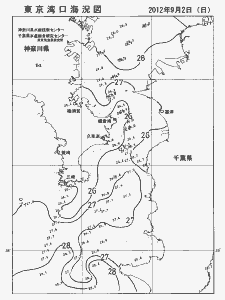 東京湾口海況図(2012/09/02)