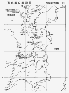 東京湾口海況図(2012/09/04)