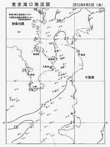 東京湾口海況図(2012/09/05)