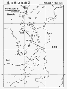 東京湾口海況図(2012/09/10)