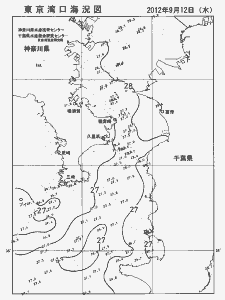 東京湾口海況図(2012/09/12)