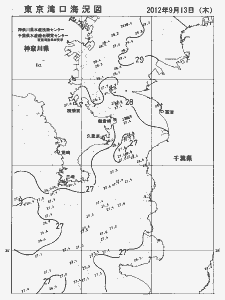 東京湾口海況図(2012/09/13)