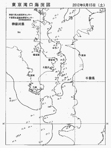 東京湾口海況図(2012/09/15)