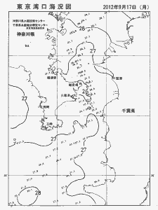 東京湾口海況図(2012/09/17)