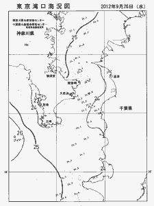 東京湾口海況図(2012/09/26)
