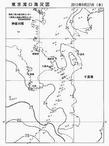 東京湾口海況図(2012/09/27)