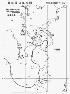 東京湾口海況図(2012/10/02)