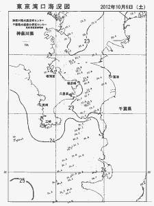 東京湾口海況図(2012/10/06)