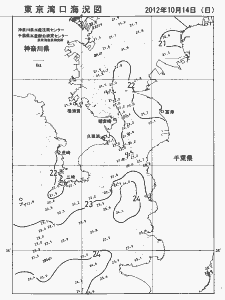 東京湾口海況図(2012/10/14)