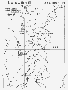 東京湾口海況図(2012/10/16)
