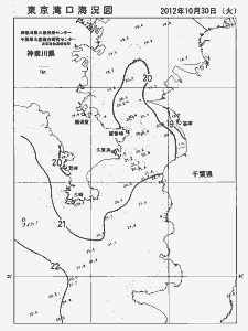 東京湾口海況図(2012/10/30)