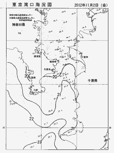 東京湾口海況図(2012/11/02)