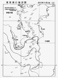 東京湾口海況図(2012/11/03)