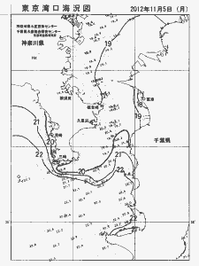 東京湾口海況図(2012/11/05)