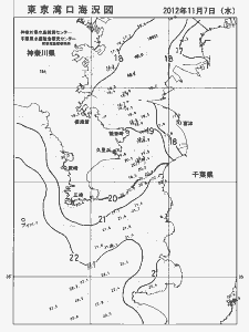 東京湾口海況図(2012/11/07)