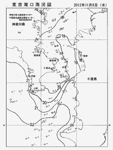 東京湾口海況図(2012/11/08)