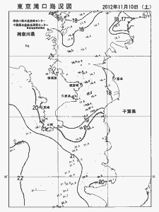 東京湾口海況図(2012/11/10)