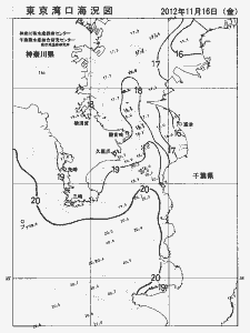東京湾口海況図(2012/11/16)