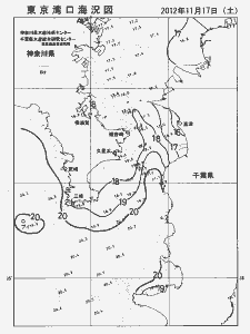 東京湾口海況図(2012/11/17)
