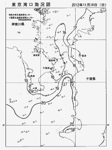 東京湾口海況図(2012/11/18)