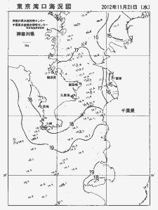 東京湾口海況図(2012/11/21)