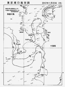 東京湾口海況図(2012/11/22)