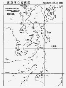 東京湾口海況図(2012/11/25)