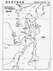東京湾口海況図(2012/11/27)