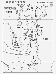 東京湾口海況図(2012/12/03)