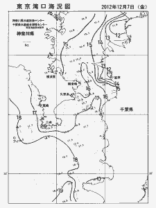 東京湾口海況図(2012/12/07)