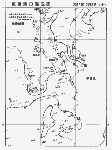 東京湾口海況図(2012/12/08)