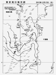 東京湾口海況図(2012/12/13)